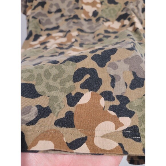 Converse Camo T-Shirt Adult Size large Short Sleeve Crew Neck Green - Picture 5 of 11
